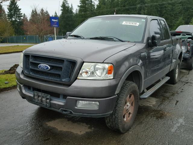 1FTPX04594KB13360 - 2004 FORD F150 GRAY photo 2