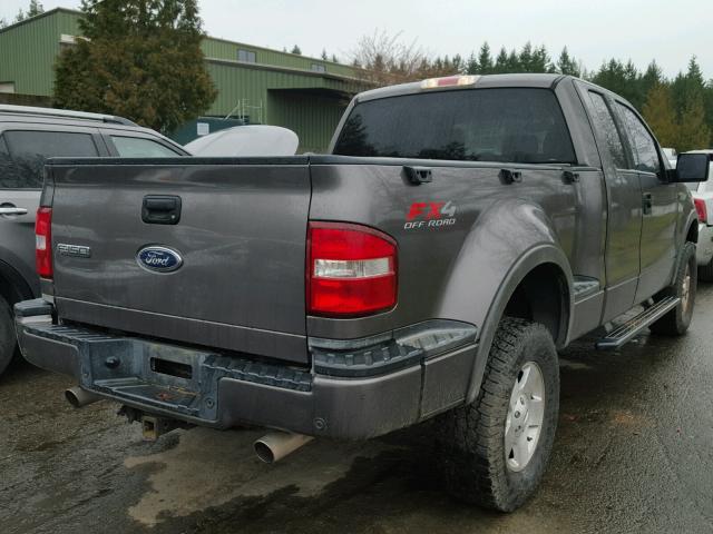 1FTPX04594KB13360 - 2004 FORD F150 GRAY photo 4