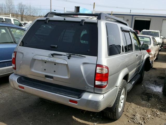 JN8DR09Y24W911180 - 2004 NISSAN PATHFINDER SILVER photo 4