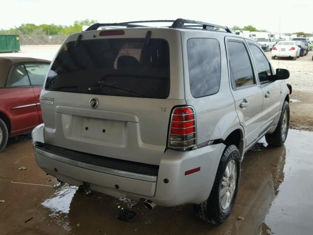 4M2CU87157KJ05222 - 2007 MERCURY MARINER PR SILVER photo 4