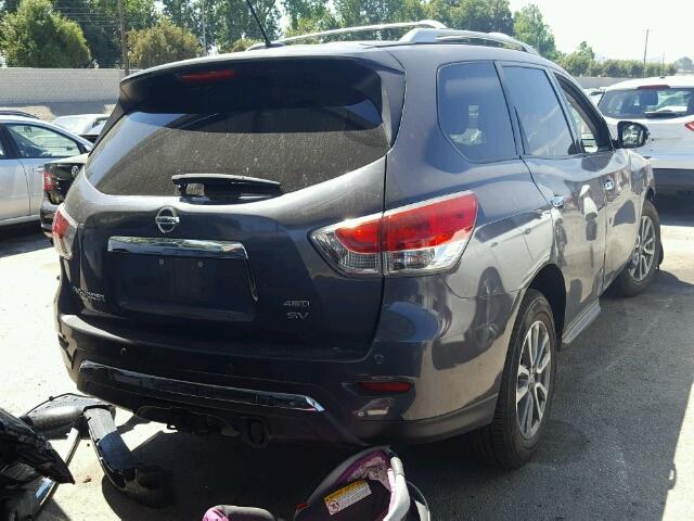 5N1AR2MM1EC628086 - 2014 NISSAN PATHFINDER GRAY photo 4