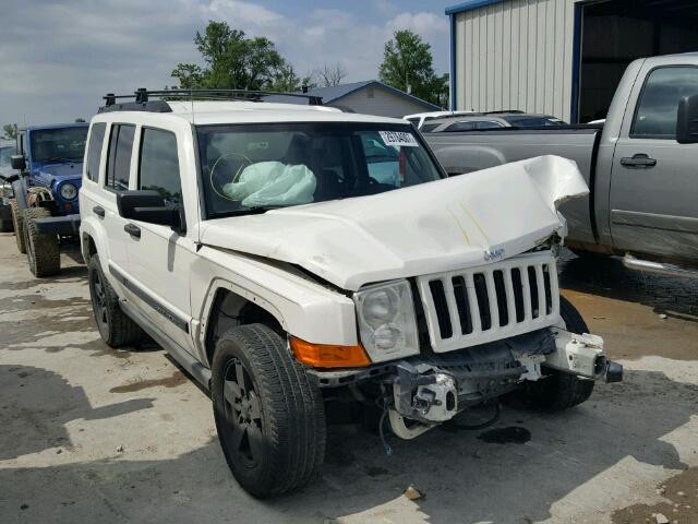 1J8HH48N56C239188 - 2006 JEEP COMMANDER WHITE photo 1