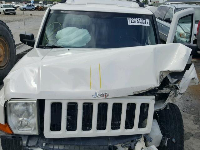 1J8HH48N56C239188 - 2006 JEEP COMMANDER WHITE photo 7