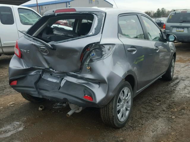 JM1DE1KZ6E0178460 - 2014 MAZDA MAZDA2 SPO GRAY photo 4