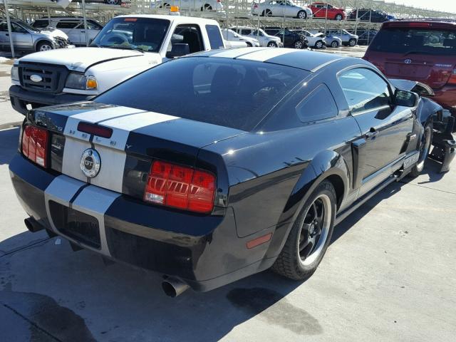 1ZVHT82H575360063 - 2007 FORD MUSTANG GT BLACK photo 4