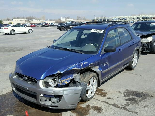 JF1GG68544H820687 - 2004 SUBARU IMPREZA OU BLUE photo 2