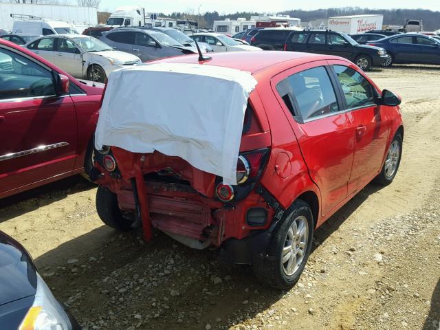 1G1JD6SB5D4102489 - 2013 CHEVROLET SONIC LT ORANGE photo 4