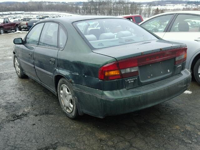 4S3BE635417213742 - 2001 SUBARU LEGACY L GREEN photo 3