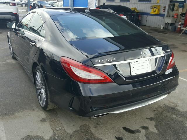 WDDLJ9BB1FA150575 - 2015 MERCEDES-BENZ CLS 550 4M BLACK photo 3