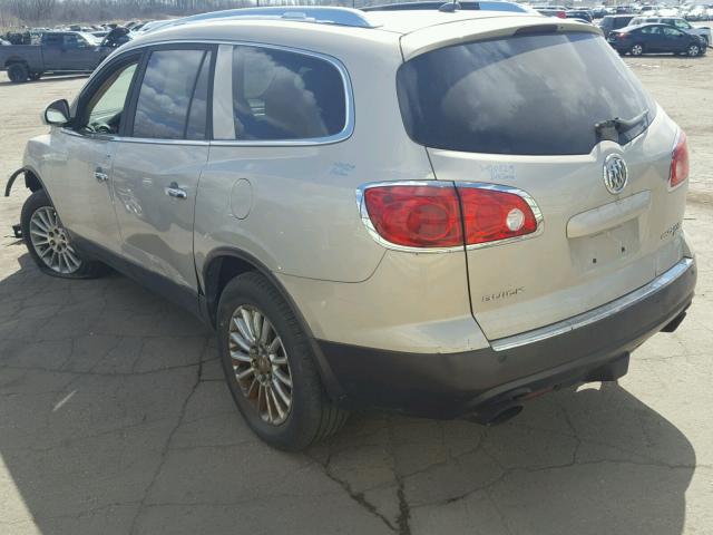 5GALVBED8AJ104609 - 2010 BUICK ENCLAVE CX GOLD photo 3