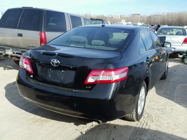 4T4BF3EK5BR106279 - 2011 TOYOTA CAMRY BASE BLACK photo 4