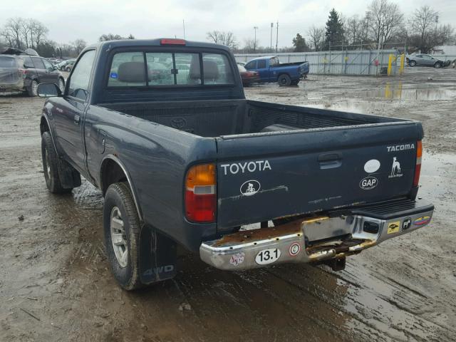 4TAPM62N7W2153022 - 1998 TOYOTA TACOMA GREEN photo 3