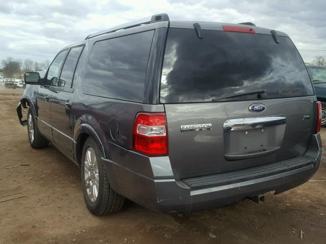 1FMJK2A5XCEF41886 - 2012 FORD EXPEDITION GRAY photo 3