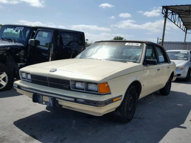 1G4AH19R1GD437525 - 1986 BUICK CENTURY CU YELLOW photo 2