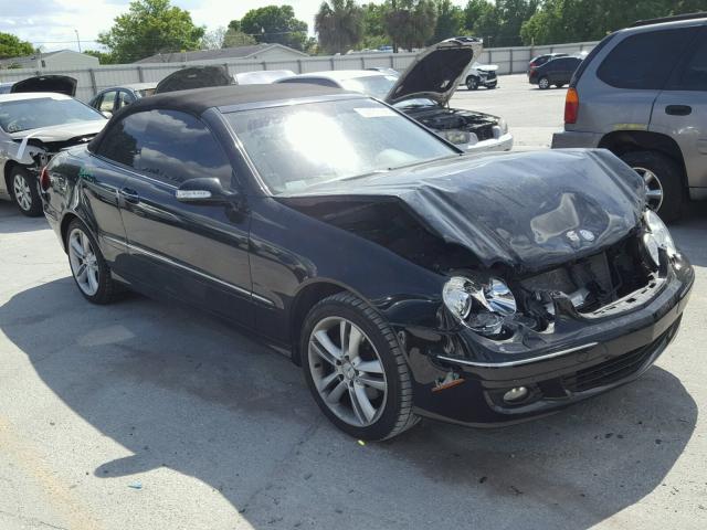 WDBTK56H66F191526 - 2006 MERCEDES-BENZ CLK 350 BLACK photo 1