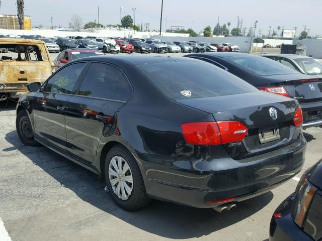 3VW2K7AJXEM442501 - 2014 VOLKSWAGEN JETTA BASE 黑色 照片 3