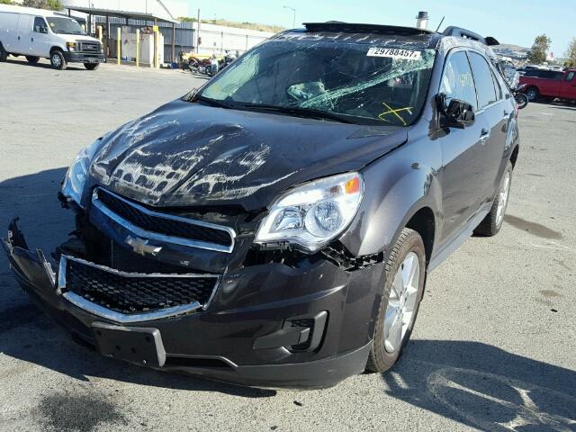 2GNALBEK9F6244853 - 2015 CHEVROLET EQUINOX LT BLACK photo 2