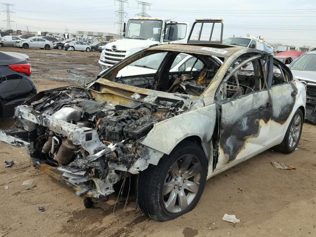 2G4GN5EX2E9195708 - 2014 BUICK REGAL PREM BURN photo 2