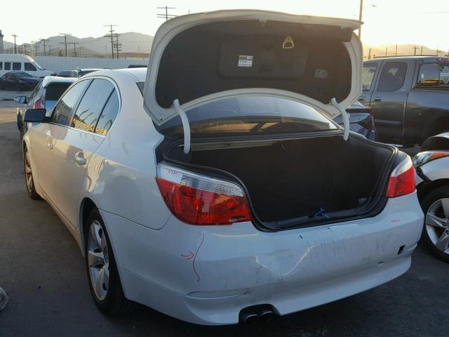 WBANE535X7CY04999 - 2007 BMW 525 I WHITE photo 3