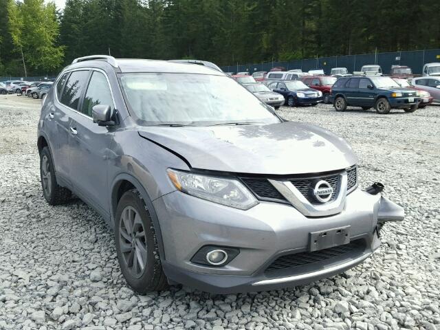 KNMAT2MVXGP688975 - 2016 NISSAN ROGUE S GRAY photo 1