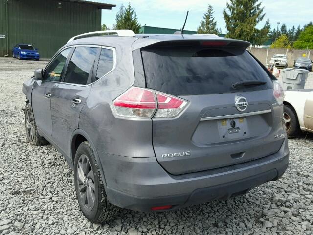 KNMAT2MVXGP688975 - 2016 NISSAN ROGUE S GRAY photo 3