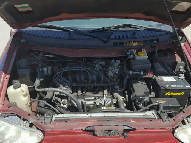 4N2ZN15T42D802481 - 2002 NISSAN QUEST GXE RED photo 7