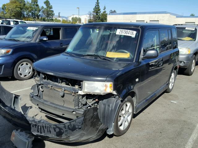 JTLKT324664090312 - 2006 TOYOTA SCION XB BLACK photo 2