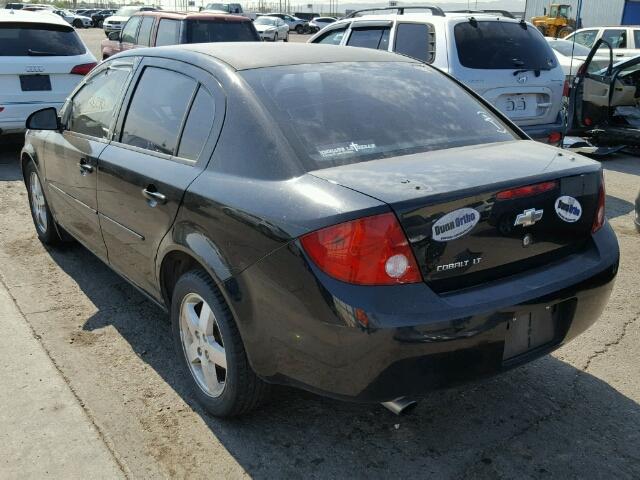 1G1AL55F067600614 - 2006 CHEVROLET COBALT LT BLACK photo 3