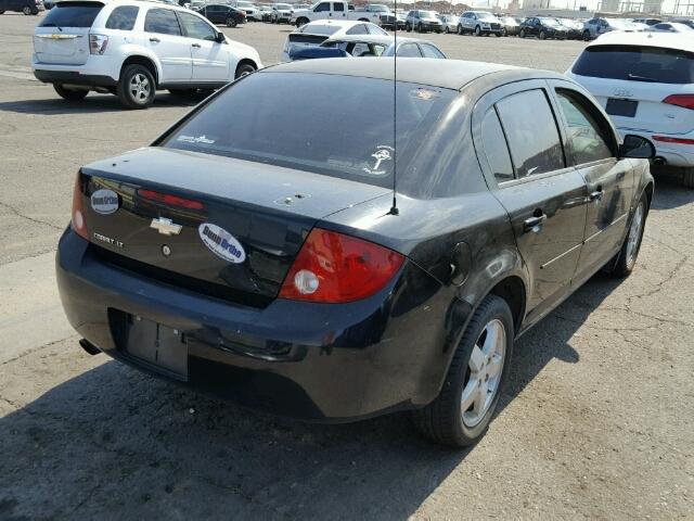 1G1AL55F067600614 - 2006 CHEVROLET COBALT LT BLACK photo 4