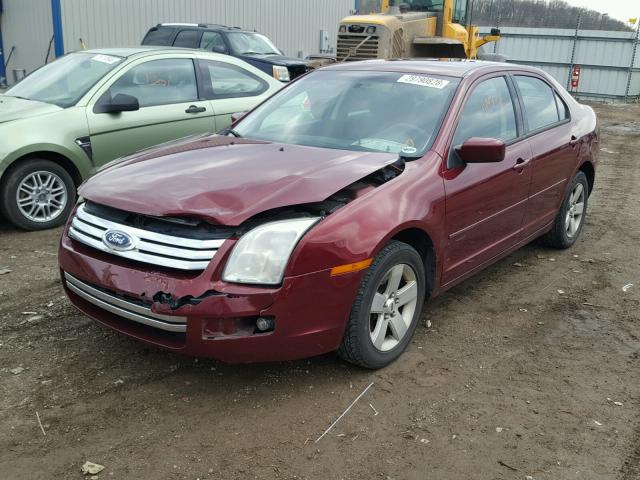 3FAFP07106R249000 - 2006 FORD FUSION SE BURGUNDY photo 2