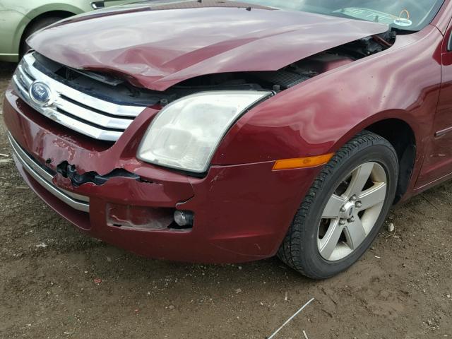 3FAFP07106R249000 - 2006 FORD FUSION SE BURGUNDY photo 9