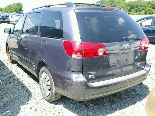 5TDZA23C26S562283 - 2006 TOYOTA SIENNA BLUE photo 3