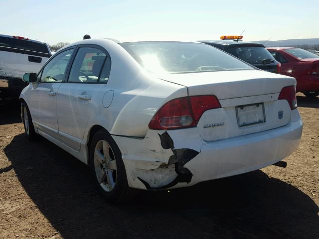 2HGFA16836H527367 - 2006 HONDA CIVIC EX WHITE photo 3