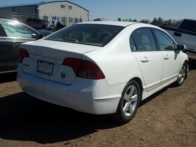 2HGFA16836H527367 - 2006 HONDA CIVIC EX WHITE photo 4