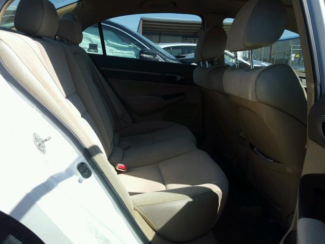 2HGFA16836H527367 - 2006 HONDA CIVIC EX თეთრი ფოტო 6