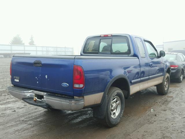 1FTDX1862VKB17795 - 1997 FORD F150 BLUE photo 4