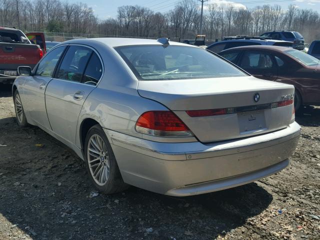 WBAGN63493DS44645 - 2003 BMW 745 LI SILVER photo 3