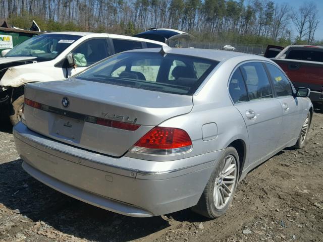 WBAGN63493DS44645 - 2003 BMW 745 LI SILVER photo 4