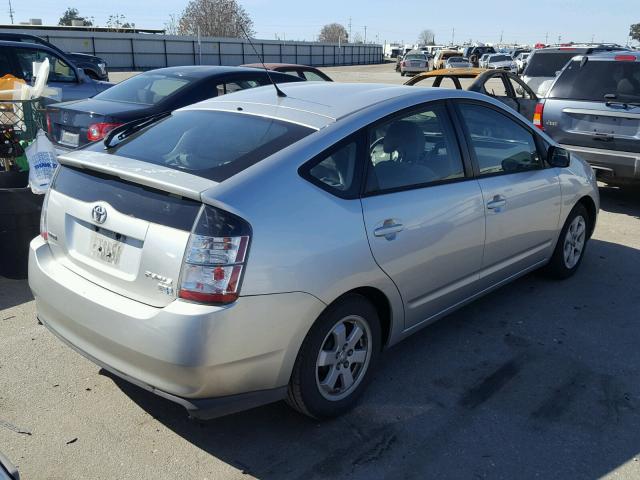 JTDKB22U140007169 - 2004 TOYOTA PRIUS SILVER photo 4