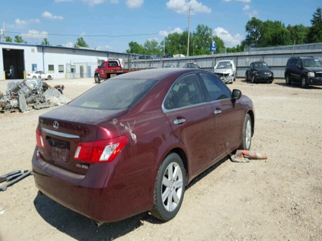 JTHBJ46G982268822 - 2008 LEXUS ES MAROON photo 4