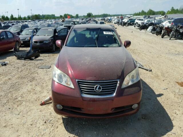 JTHBJ46G982268822 - 2008 LEXUS ES MAROON photo 9