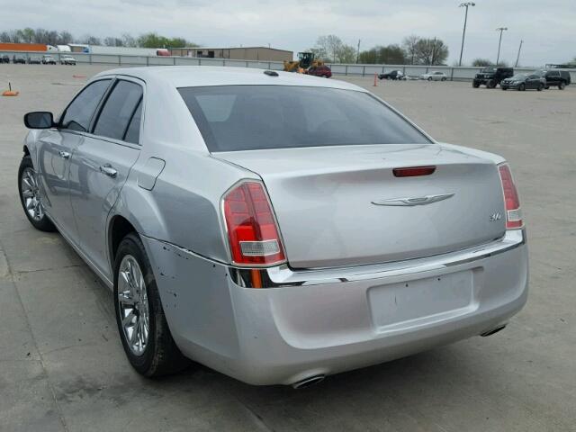 2C3CCACG1CH182167 - 2012 CHRYSLER 300 LIMITE SILVER photo 3