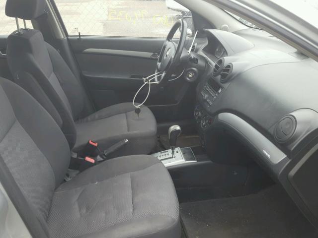 KL1TD5DE5BB166713 - 2011 CHEVROLET AVEO LS SILVER photo 5