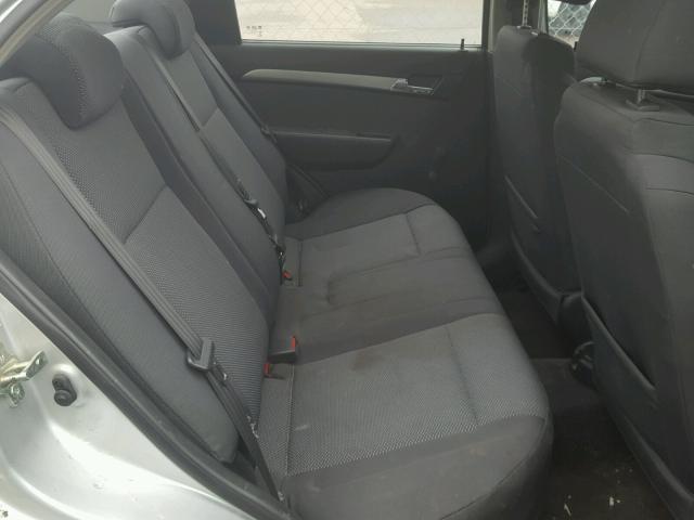 KL1TD5DE5BB166713 - 2011 CHEVROLET AVEO LS SILVER photo 6