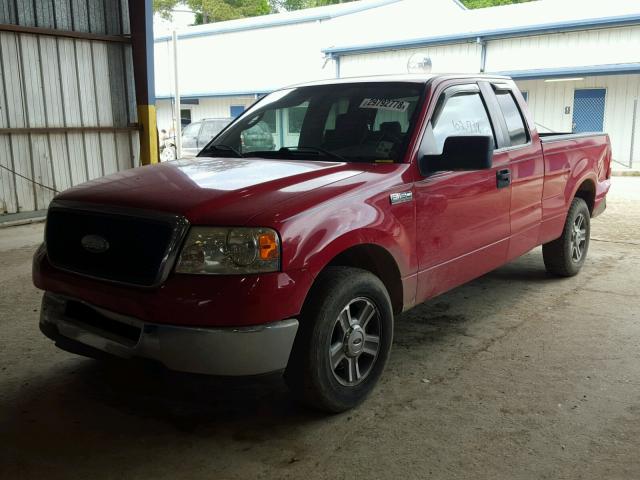 1FTRX12W78FA86832 - 2008 FORD F150 RED photo 2