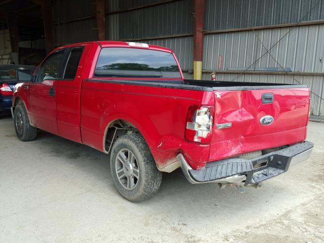 1FTRX12W78FA86832 - 2008 FORD F150 RED photo 3