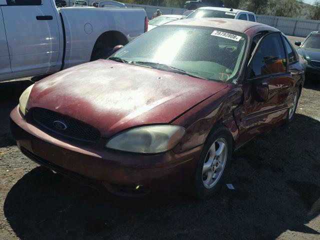 1FAFP55S14G129087 - 2004 FORD TAURUS SES RED photo 2