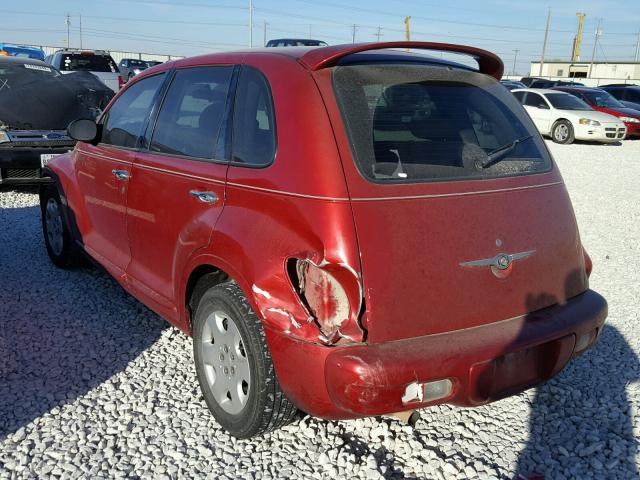 3C4FY48B04T203480 - 2004 CHRYSLER PT CRUISER RED photo 3