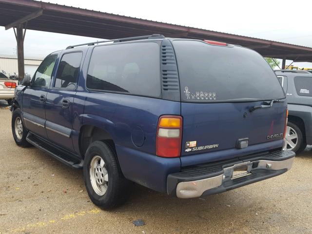 1GNEC16Z63J133487 - 2003 CHEVROLET SUBURBAN C BLUE photo 3