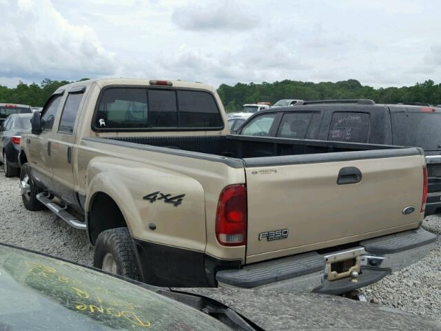 1FTWW33F01ED59346 - 2001 FORD F350 GOLD photo 3